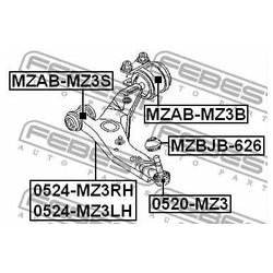 Febest MZAB-MZ3S
