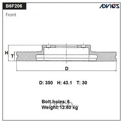 Advics B6F206B
