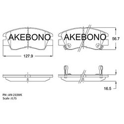 Akebono AN-233WK