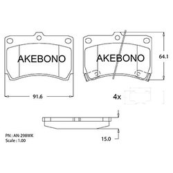 Akebono AN-298WK