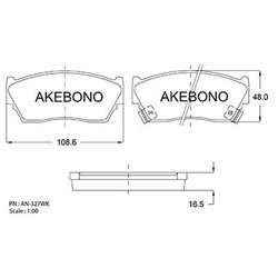 Akebono AN-327WK