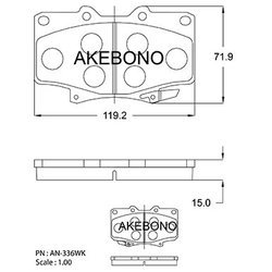 Akebono AN-336WK