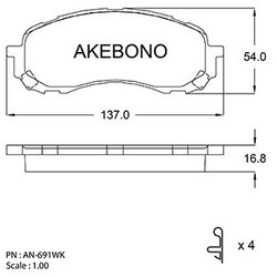 Akebono AN-691WK