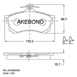 Akebono AN-8005WKE