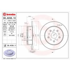 Фото Brembo 08.A038.10