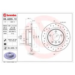 Фото Brembo 08.A205.1X