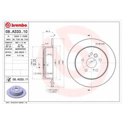 Фото Brembo 08.A333.10