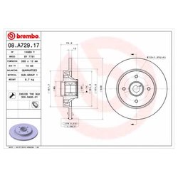 Фото Brembo 08.A729.17