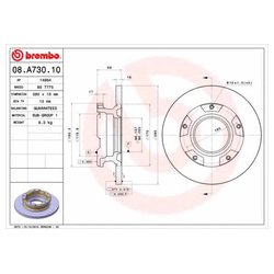 Фото Brembo 08.A730.10