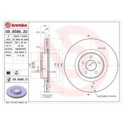 Фото Brembo 09.9586.21