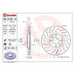 Фото Brembo 09.A185.1X