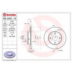 Фото Brembo 09.A421.10