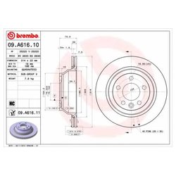 Фото Brembo 09.A616.10