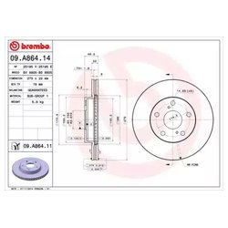 Фото Brembo 09.A864.14