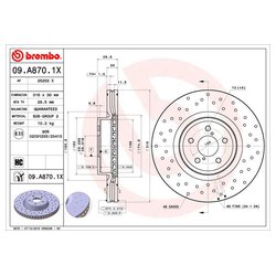 Фото Brembo 09.A870.1X