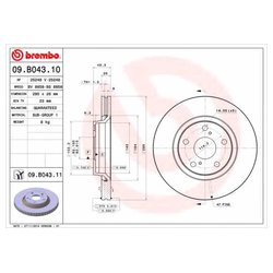 Фото Brembo 09.B043.10