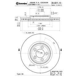 Фото Brembo 09.B311.11