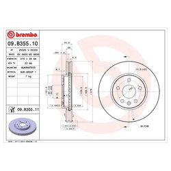 Фото Brembo 09.B355.11