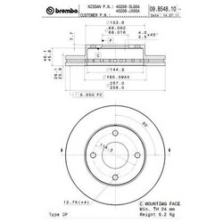 Фото Brembo 09.B548.10