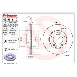 Фото Brembo 09.B613.11