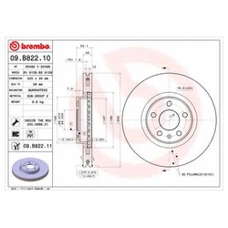 Фото Brembo 09.B822.11