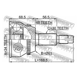 Febest 0110-MHU38A48