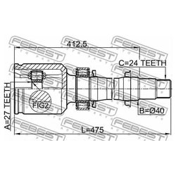 Febest 0111-ACA38RH