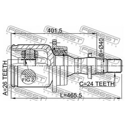 Febest 0111-AZT250RH