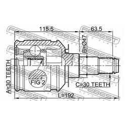 Febest 0111-GRJ120