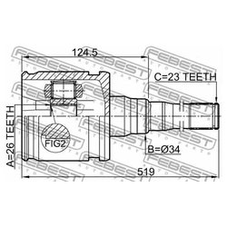 Febest 0111-MCX20RH