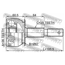 Фото Febest 0210-D40B