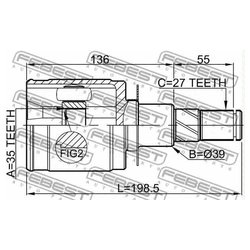 Febest 0211-D40AT