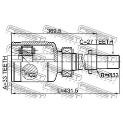 Фото Febest 0211-J10ERH