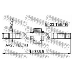 Febest 0212-QG16RH