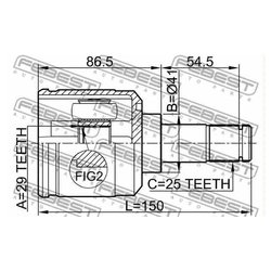 Febest 0411-CS13RH