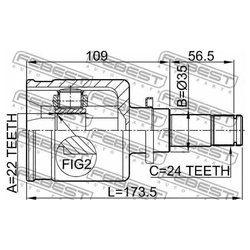 Фото Febest 0511-M316MTLH