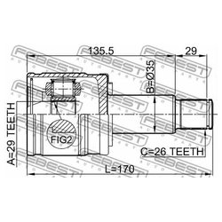 Фото Febest 0711-GVSQRH