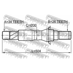 Febest 1012-V250MTRH