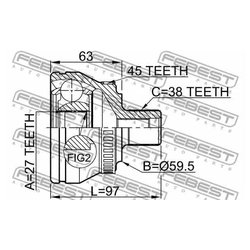 Фото Febest 1710-A4B6A45