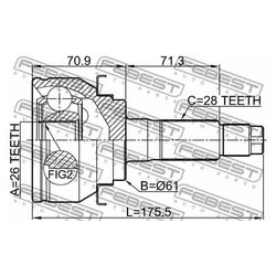 Фото Febest 2110-TKE