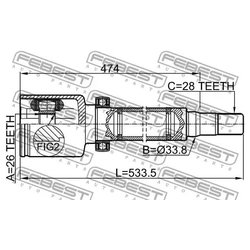 Febest 2111-CA2RH