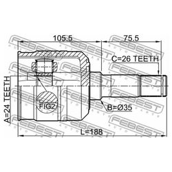 Febest 2211-SPRH