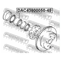 Febest DAC43800050-45