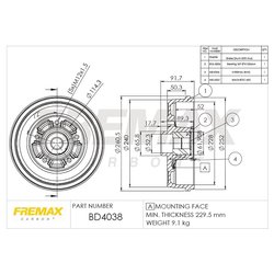 Fremax BD4038KT
