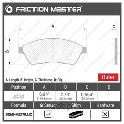 Frictionmaster mkd1422