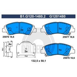 Galfer B1.G120-1480.2