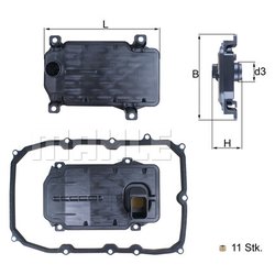 Knecht/Mahle HX187KIT