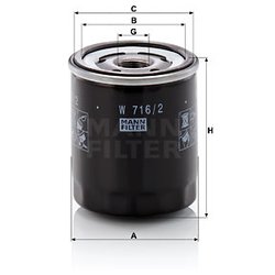 MANN-FILTER W7162