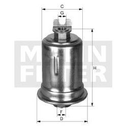 MANN-FILTER WK 614/12 x