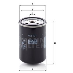 MANN-FILTER WK 731 (10)